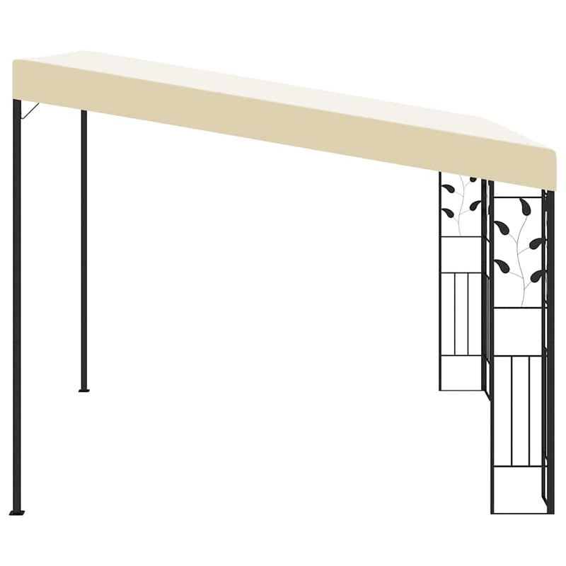 Pavilion de perete, crem, 3 x 3 x 2,5 m
