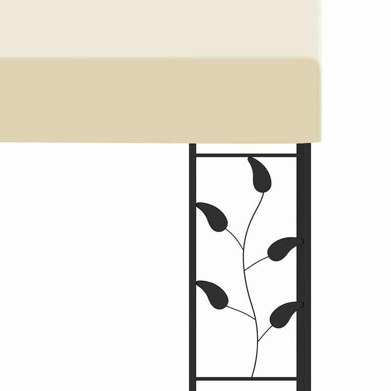 Pavilion de perete, crem, 3 x 3 x 2,5 m