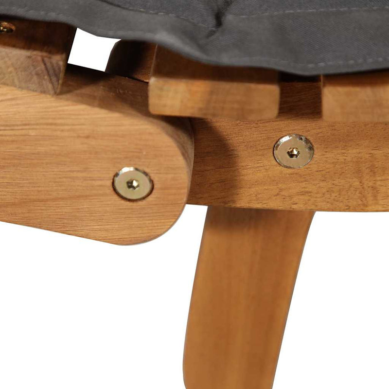 Paturi de plajă Lemn Solid de Acacia Gri închis