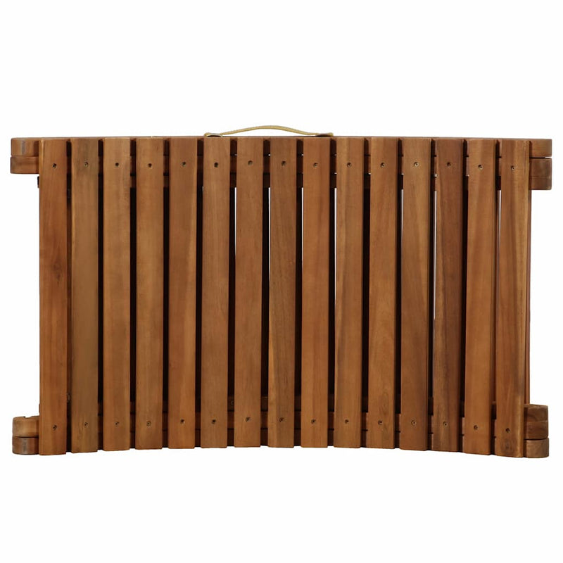 Paturi de plajă Lemn Solid de Acacia Crem