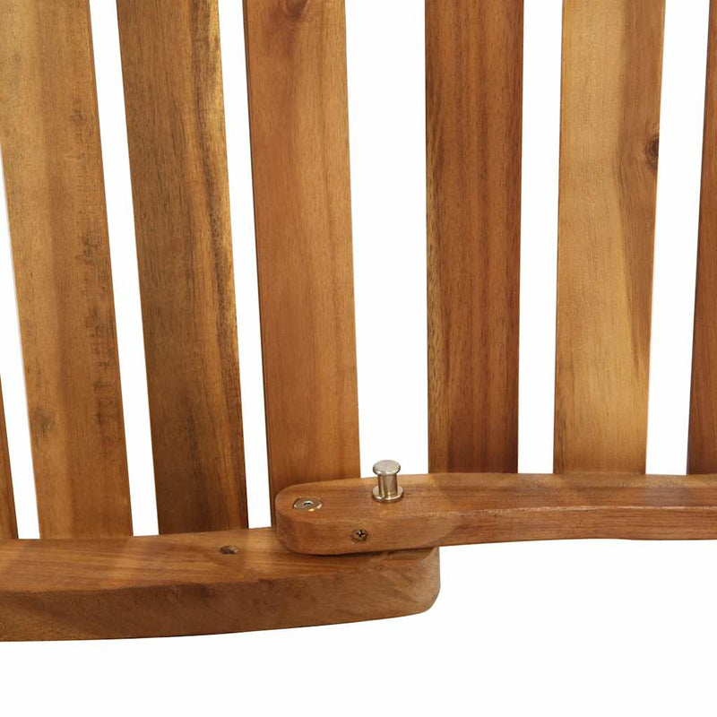 Paturi de plajă Lemn Solid de Acacia Crem