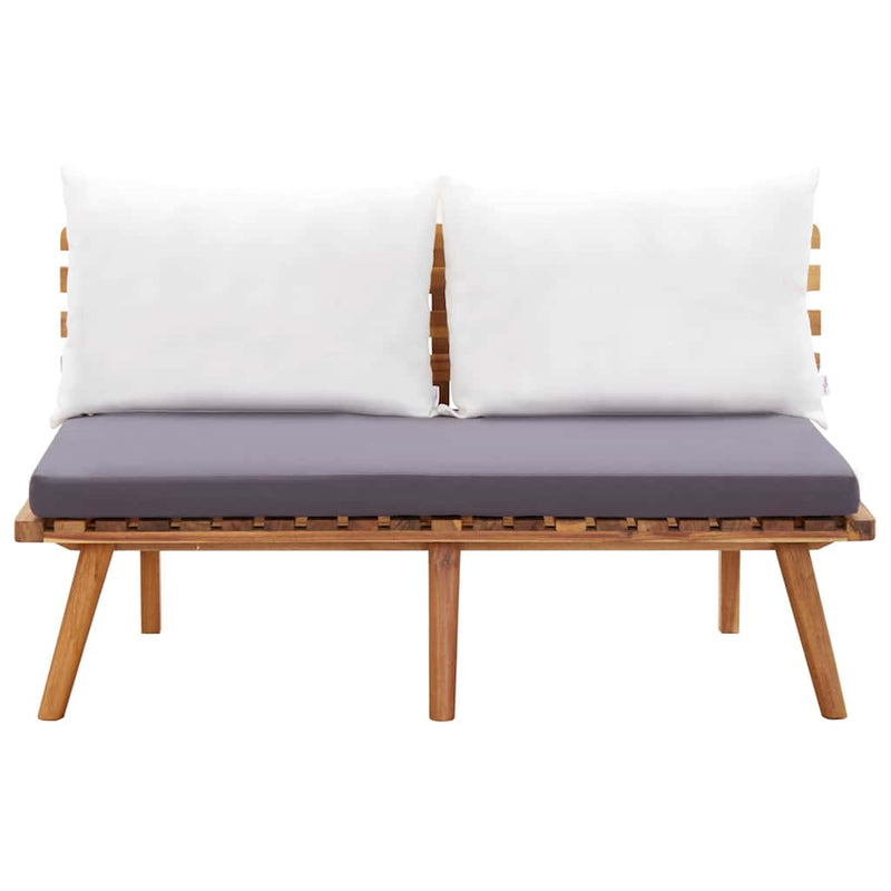 Set mobilier de grădină cu perne, 4 piese, lemn masiv de acacia