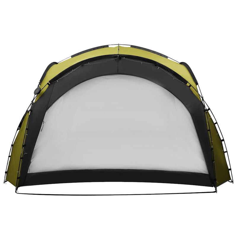 Cort petrecere cu LED & 4 pereți laterali, verde, 3,6x3,6x2,3 m