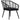 Set mobilier de bistro, 3 piese, negru, poliratan