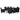 Set mobilier de exterior, 9 piese, negru, poliratan