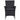 Set mobilier de exterior, 9 piese, negru, poliratan