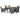 Set mobilier de exterior cu perne, 7 piese, gri, poliratan