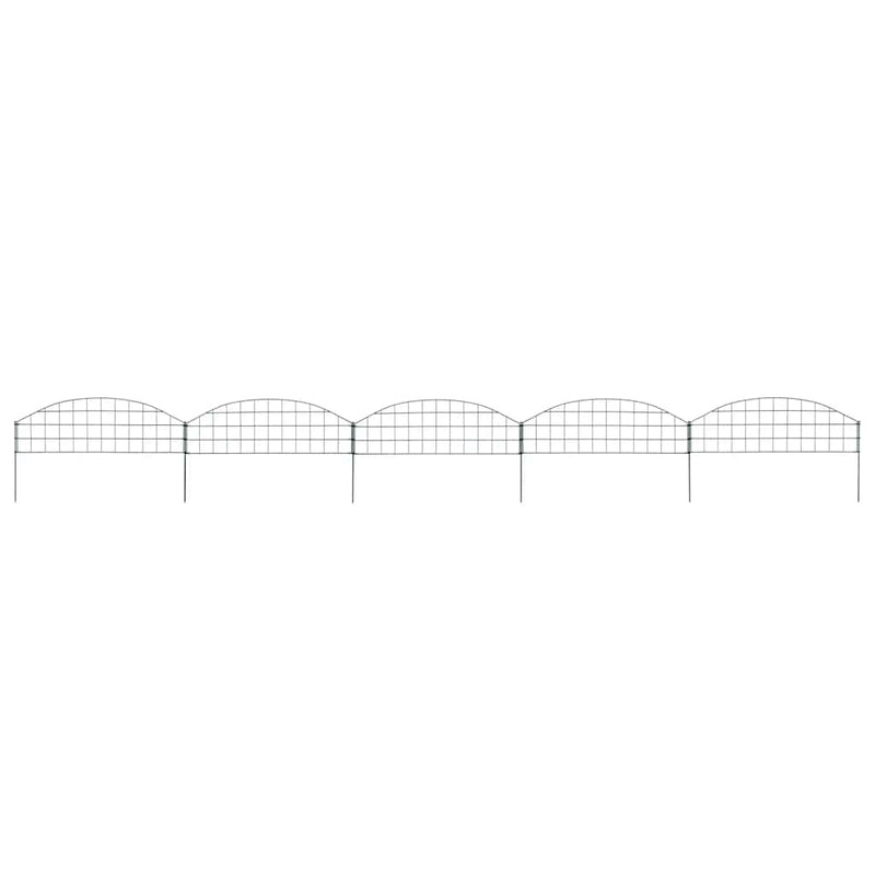 Set gard de grădină arcuit, verde, 77,3 x 26 cm
