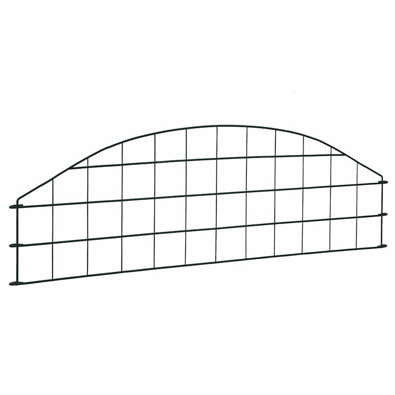 Set gard de grădină arcuit, verde, 77,3 x 26 cm