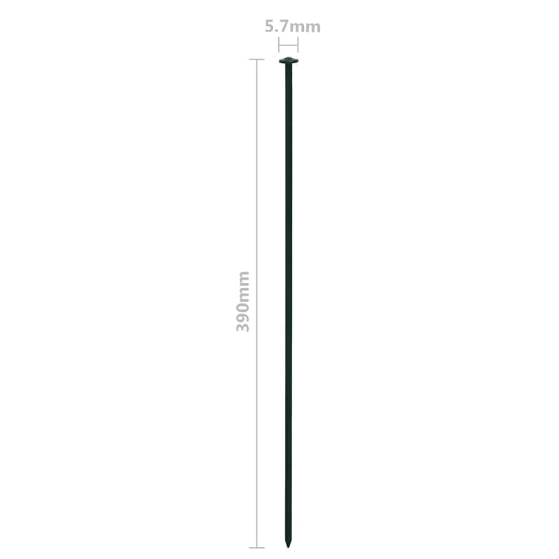 Set gard de grădină arcuit, verde, 77,3 x 26 cm