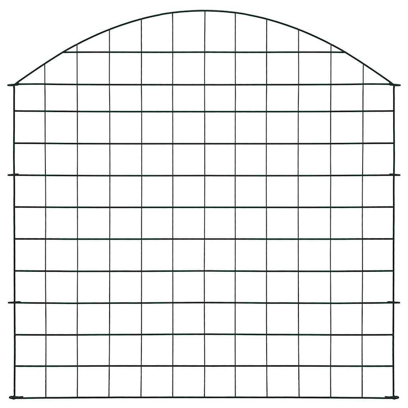 Set gard de grădină arcuit, verde, 77,5 x 78,5 cm