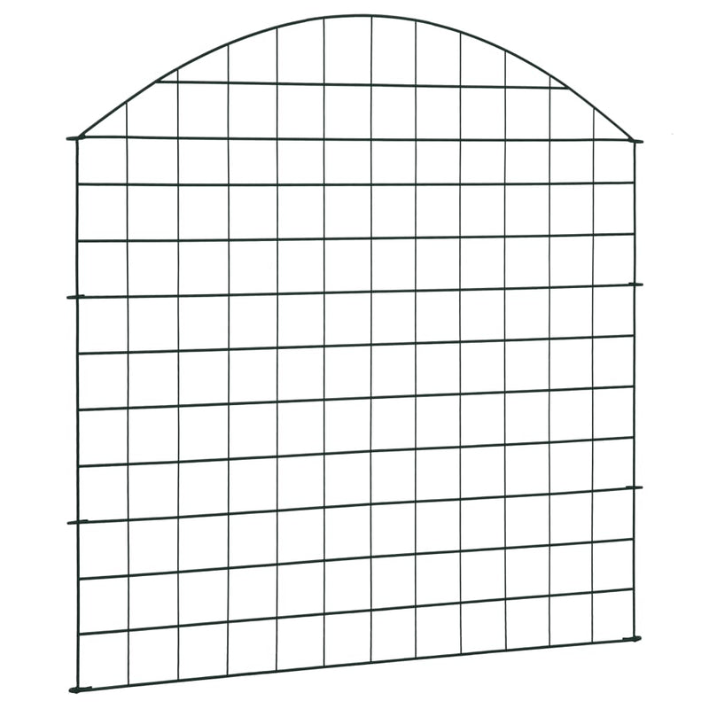 Set gard de grădină arcuit, verde, 77,5 x 78,5 cm