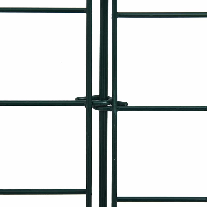 Set gard de grădină arcuit concav, verde, 77,5 x 64 cm