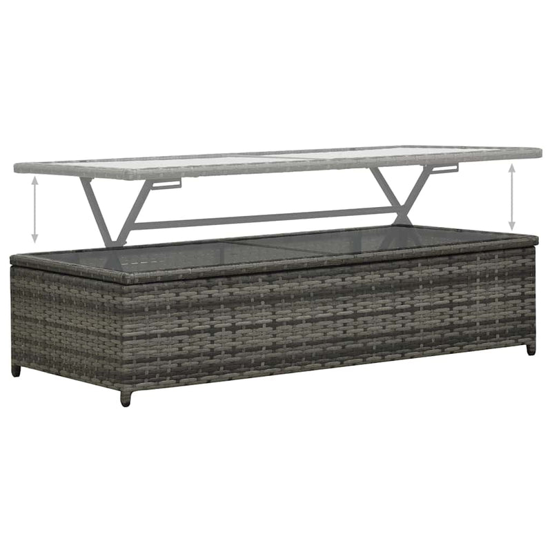 Set mobilier de grădină cu perne, 4 piese, antracit, poliratan