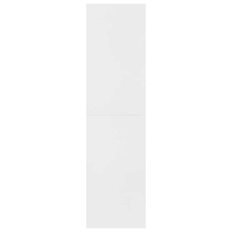 Bibliotecă/Separator cameră, alb, 155x24x160 cm, lemn prelucrat