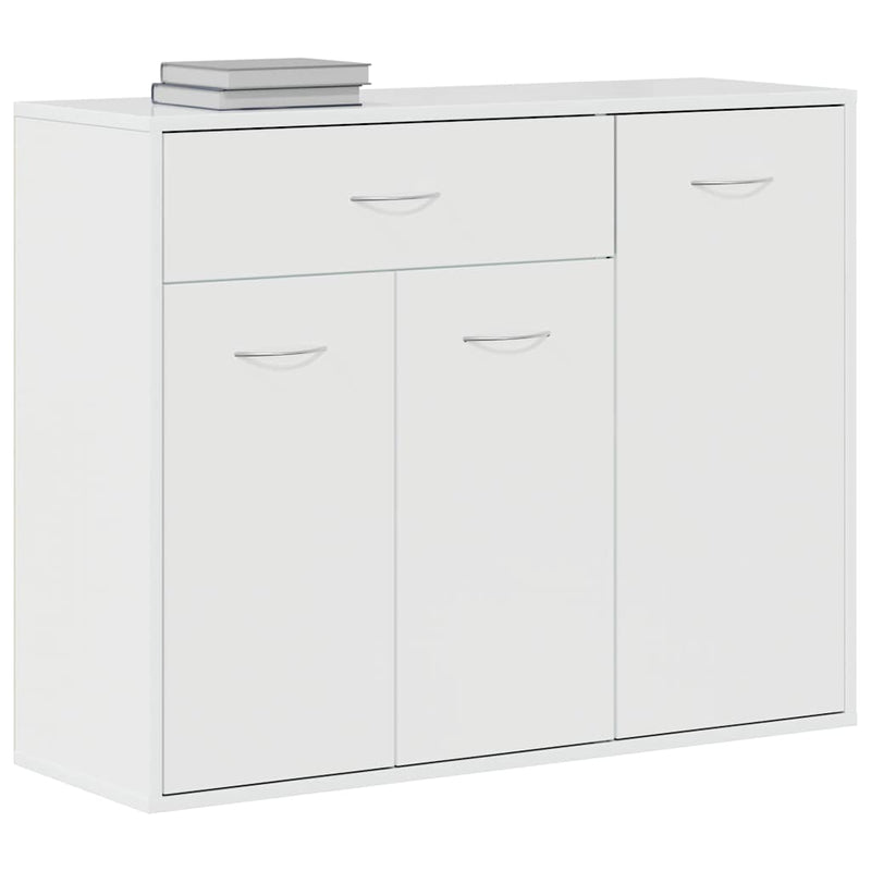 dulap, alb extralucios, 88x30x70 cm, lemn prelucrat