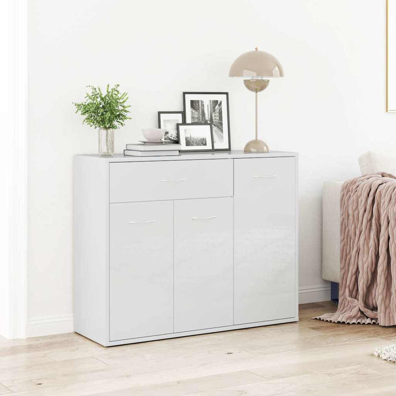 dulap, alb extralucios, 88x30x70 cm, lemn prelucrat