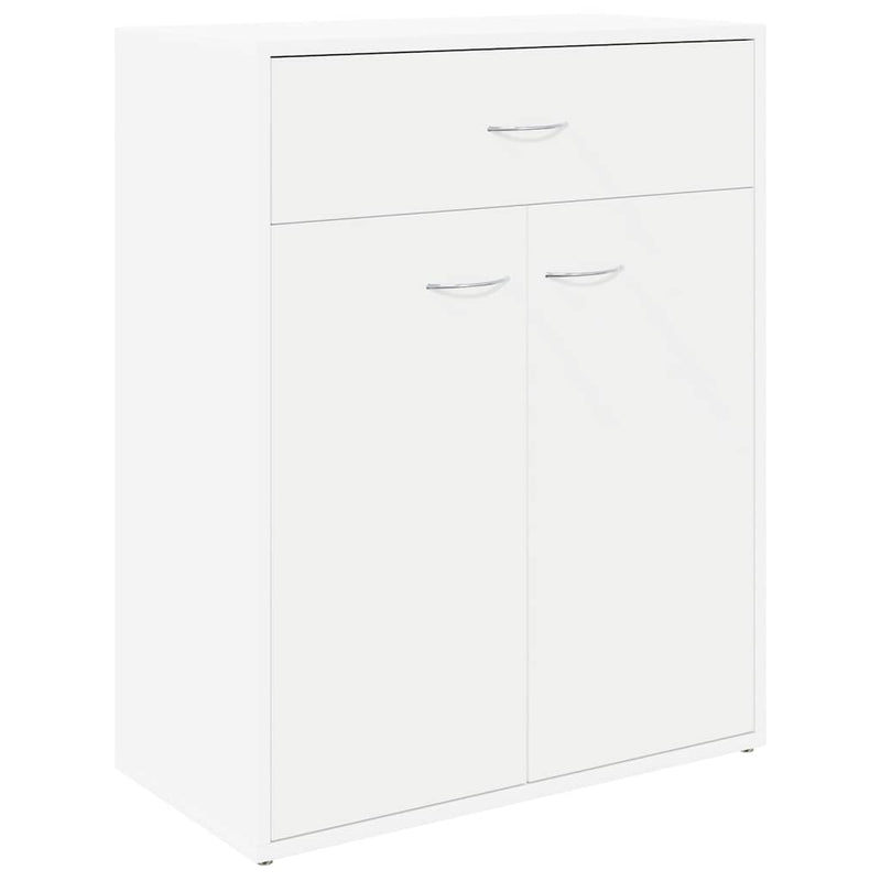 Dulap, alb, 60x30x75 cm, lemn prelucrat