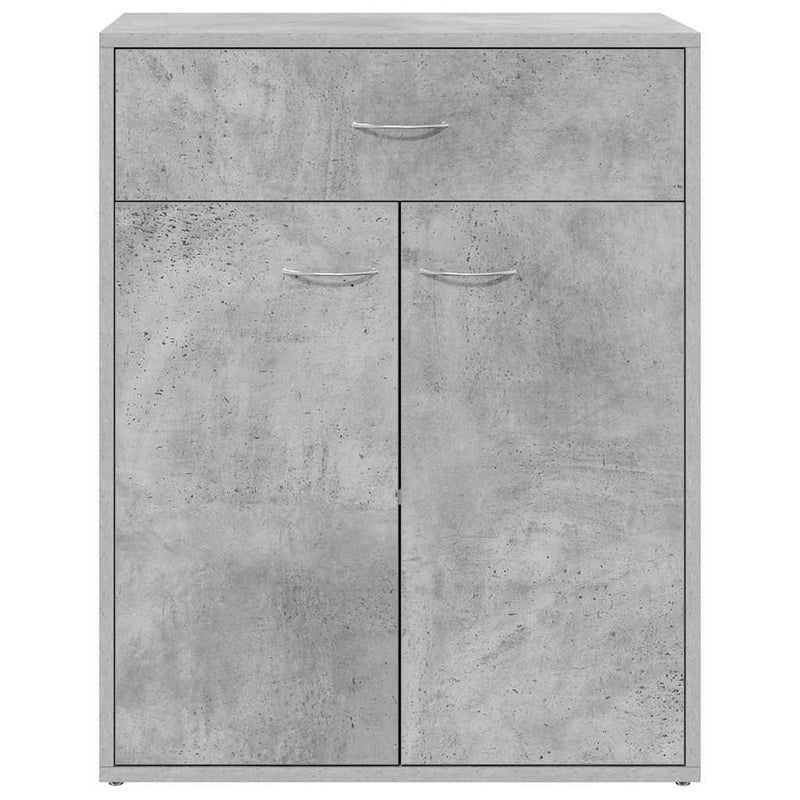 Dulap, gri beton, 60x30x75 cm, lemn prelucrat