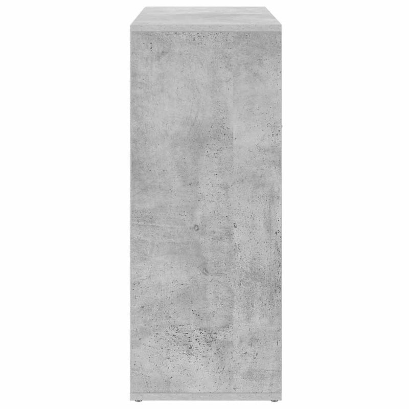 Dulap, gri beton, 60x30x75 cm, lemn prelucrat