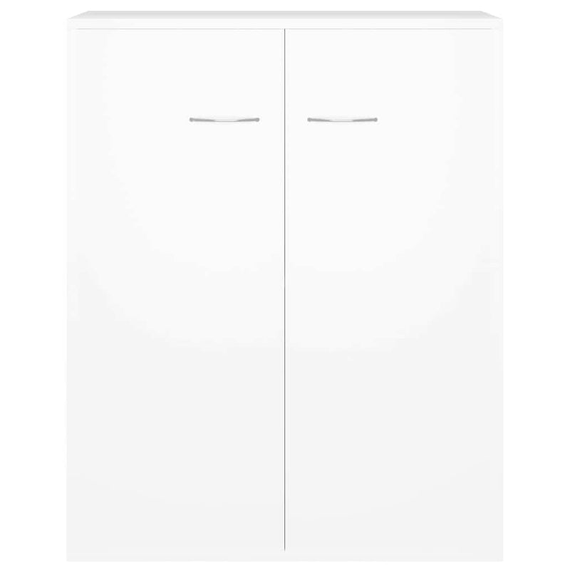 Dulap, alb, 60x30x75 cm, lemn prelucrat