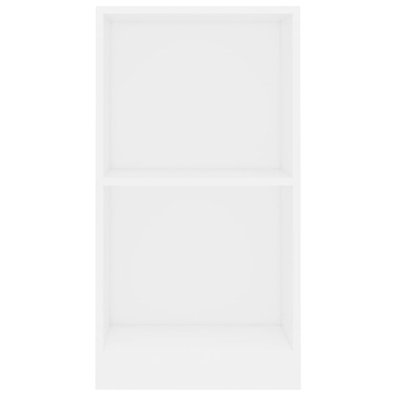 Bibliotecă, alb, 40x24x75 cm, lemn prelucrat