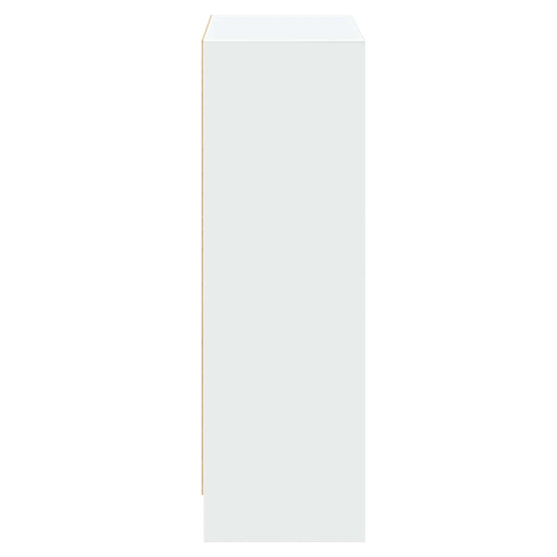 Bibliotecă, alb, 60x24x76 cm, lemn compozit