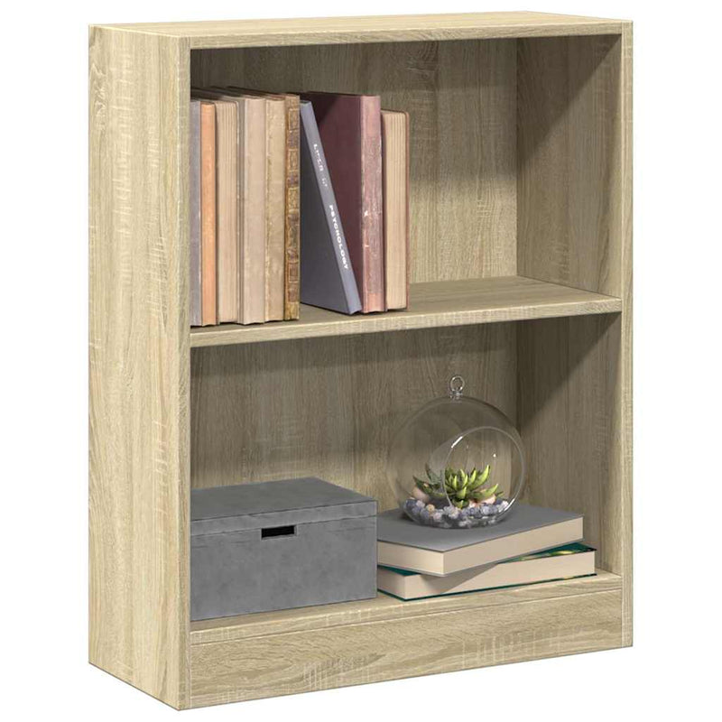 Bibliotecă, stejar sonoma, 60x24x76 cm, lemn compozit