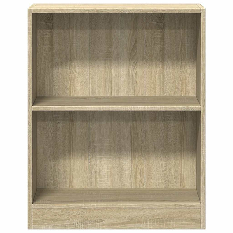 Bibliotecă, stejar sonoma, 60x24x76 cm, lemn compozit