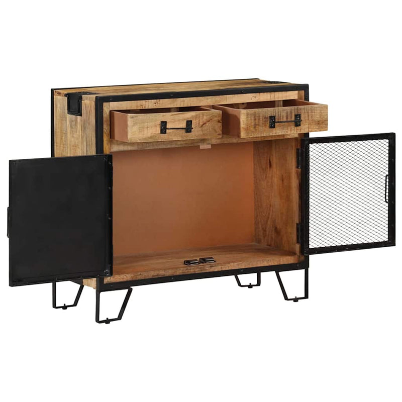 Dulap, 80x31x71 cm, lemn masiv de mango nefinisat