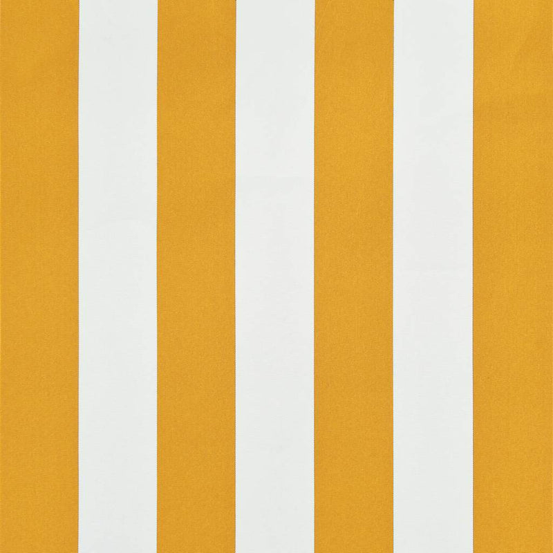 Copertină retractabilă, galben și alb, 100 x 150 cm