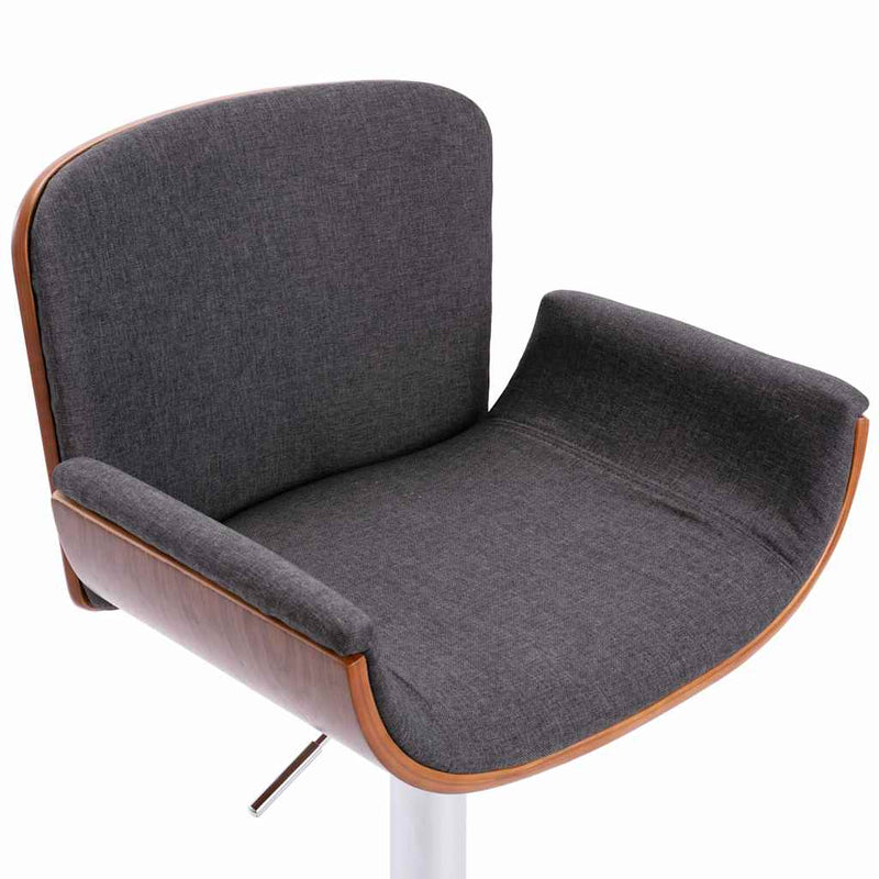 Scaun de bar, gri, material textil