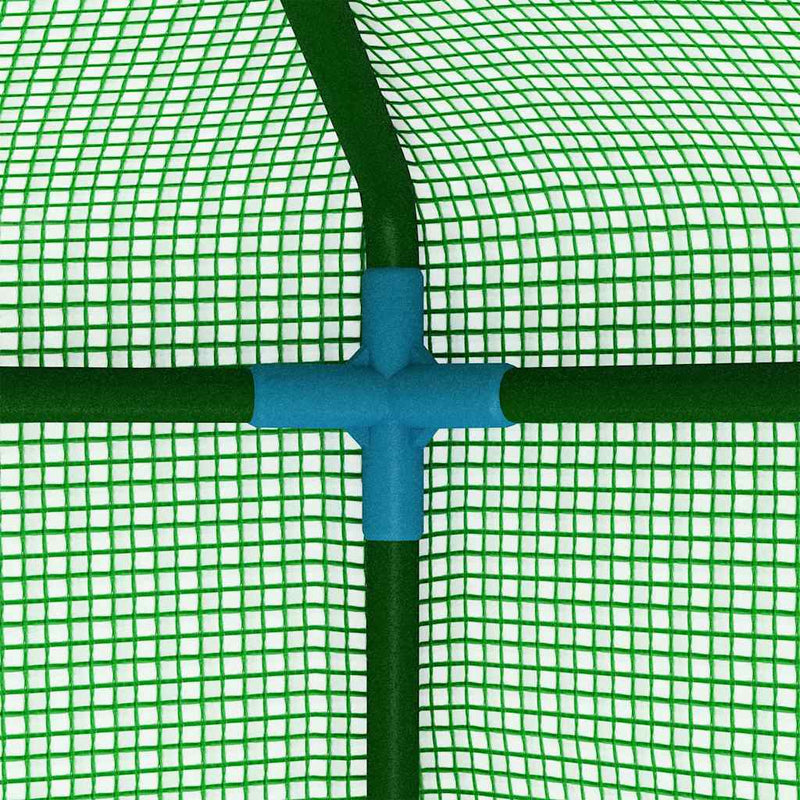 Seră cu rafturi, 143 x 143 x 195 cm, oțel