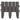 Borduri de gazon, 36 buc., gri, 10 m, PP