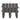Borduri de gazon, 36 buc., gri, 10 m, PP