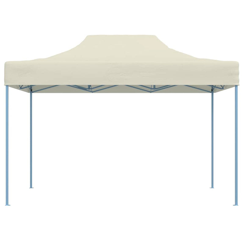 Cort de petrecere pliabil profesional, crem, 3 x 4 m, oțel