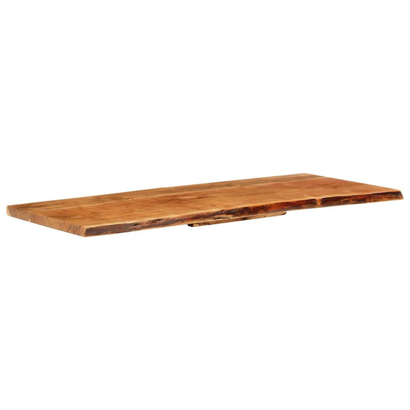 Blat lavoar de baie, 140x52x3,8 cm, lemn masiv de acacia