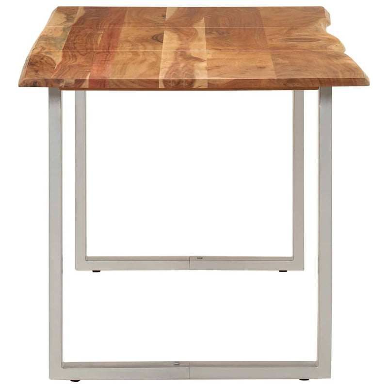 Masă de bucătărie, 154x80x76 cm, lemn masiv de acacia