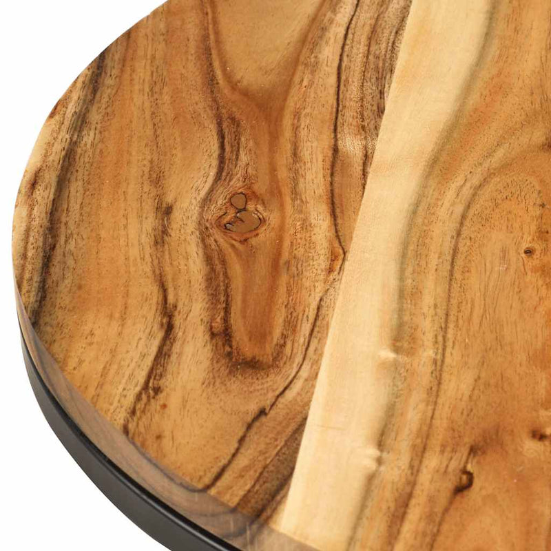 Mese suprapuse, 2 buc., lemn masiv de acacia