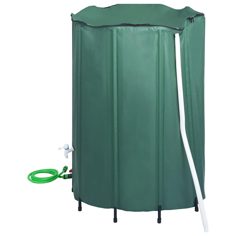 Rezervor de apă de ploaie rabatabil cu cep, 1250 L