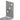 Ancore de gard, 12 buc., argintiu, 8x6x30 cm, oțel galvanizat