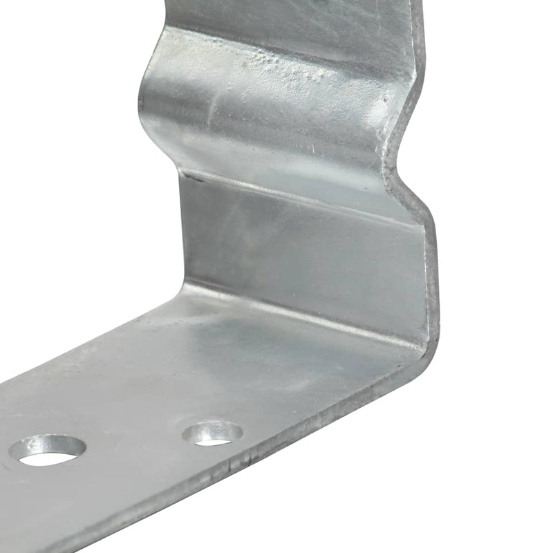 Ancore de gard, 12 buc., argintii, 10x6x15 cm, oțel galvanizat