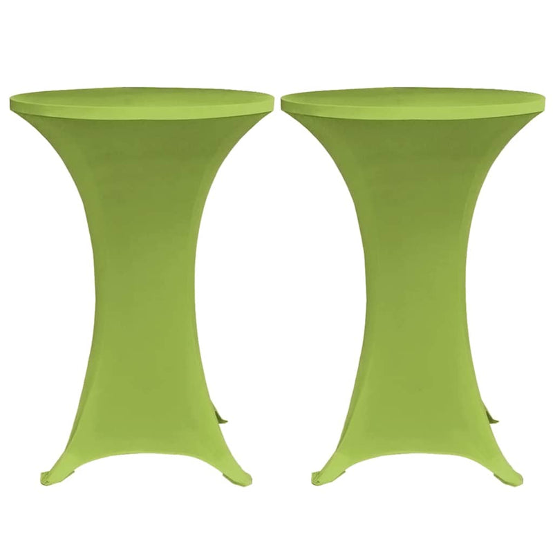 Husă elastică pentru masă, 4 buc., verde, 80 cm