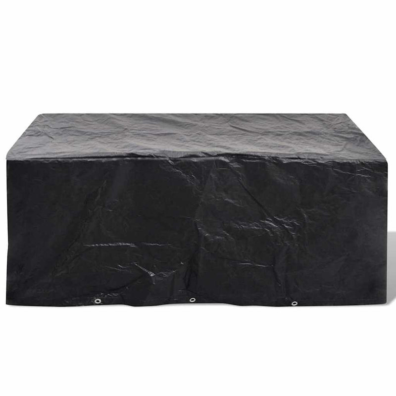 Huse mobilier grădină 2 buc. set poliratan 10 ocheți 240x140 cm
