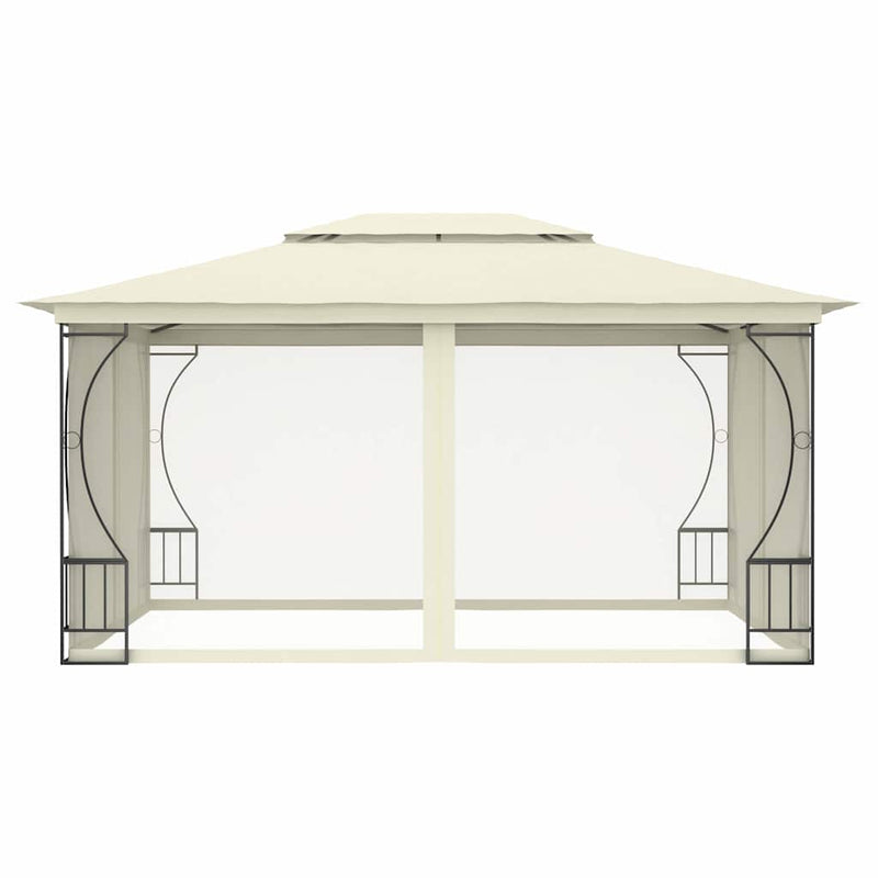 Pavilion cu plase, crem, 300 x 400 x 265 cm