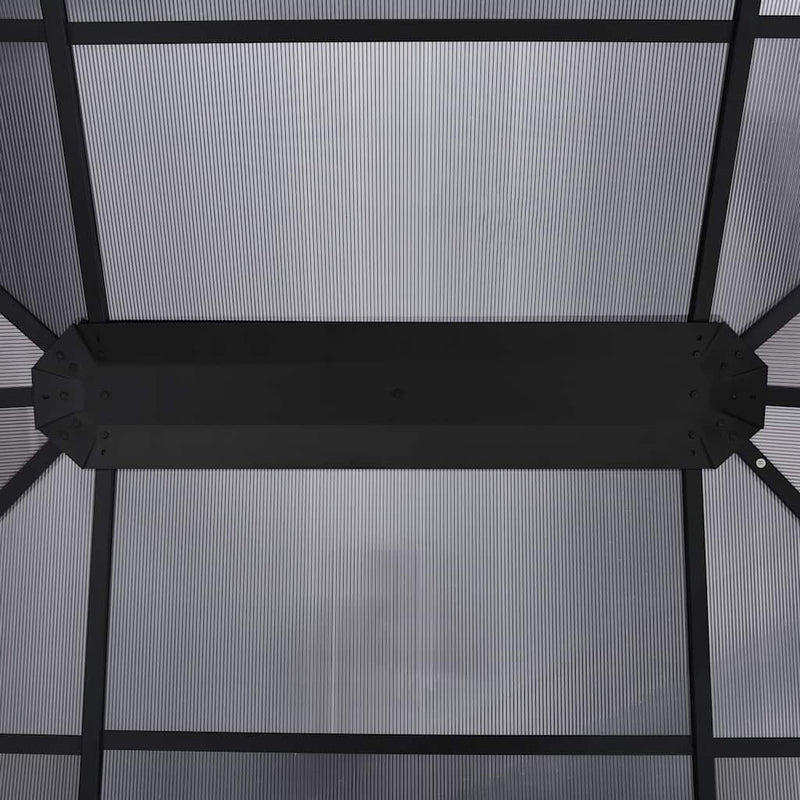 Pavilion cu perdele, antracit, 400 x 300 x 265 cm