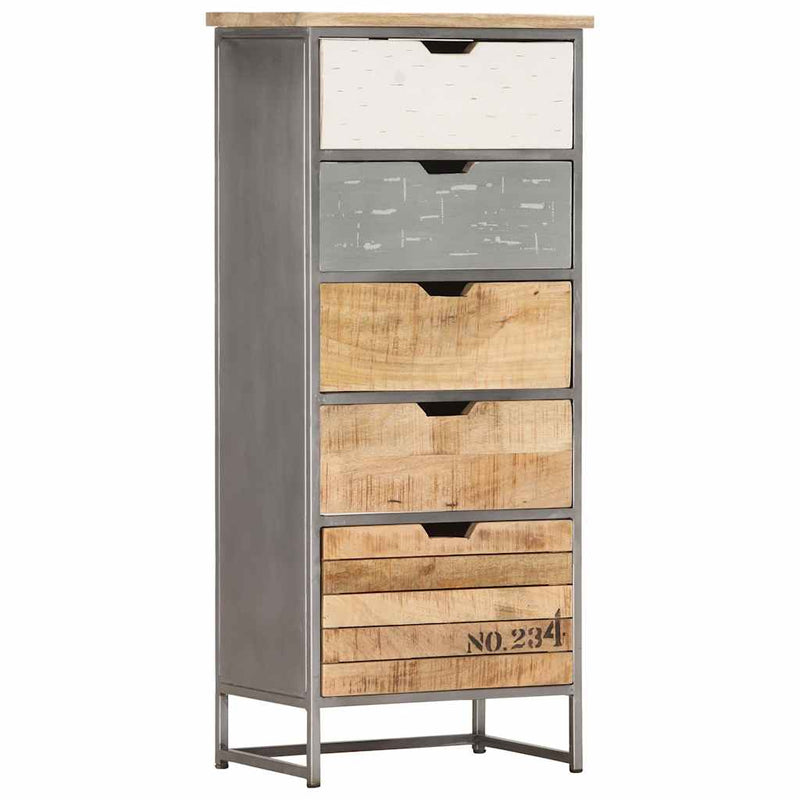 Dulap cu sertare, 45 x 30 x 105 cm, lemn masiv de mango