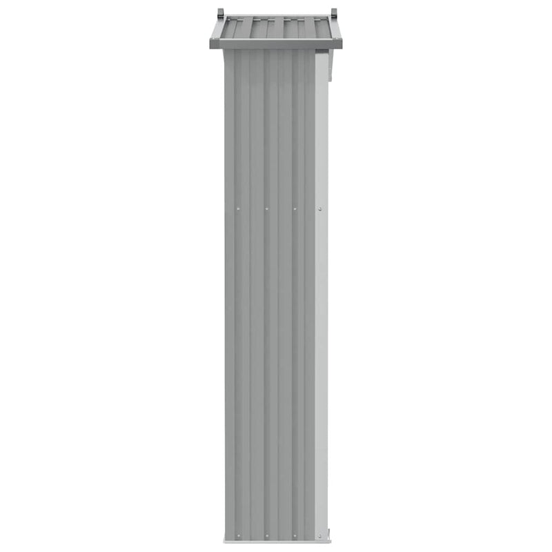 Șopron de grădină, gri, 116x45x175 cm, oțel galvanizat