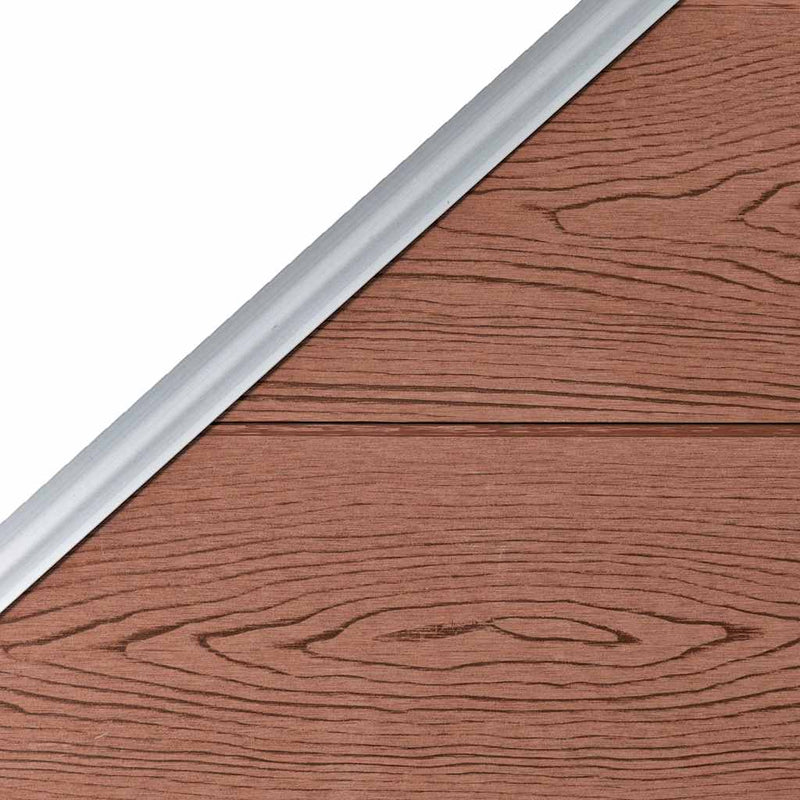 Panou de gard, maro, 95x(105-180) cm, WPC