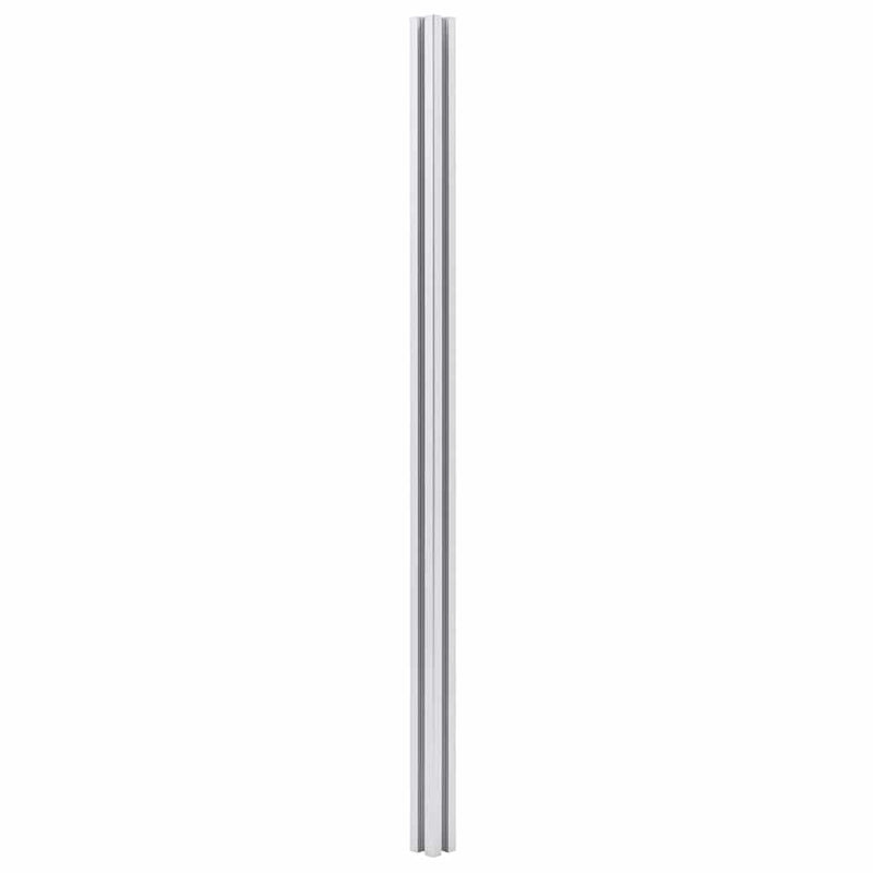 Stâlpi de gard, 3 buc., 185 cm, aluminiu